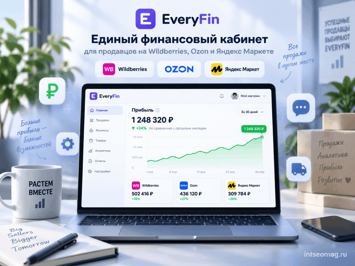 EveryFin - единый кабинет для селлера Wildberries, Ozon и Яндекс Маркет